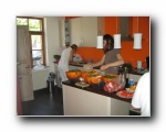 Cremaillere (03) Preparing salads for 40 people